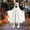 White #2, variant on Joyfy Ghost Costumes for Kids, Scary Halloween Costume for Boys, Smile Ghost Costume with Pumpkin Basket for Toddler Halloween Spooky Trick-or-Treating Role Playing Cosplay 3-7 Years