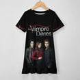 thumbnail image 3 of Vampire Diaries Girls Short Sleeve Dress Soft Cute Designs Dresses Casual T-Shirt Dress 150CM, 3 of 7