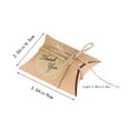 thumbnail image 4 of Miangastore 300pcs Paper Boxes Pillow Candy Box Gift Box Paper Gift Box Vintage Style Wedding Party Favors Supplies with Rope, 4 of 8
