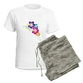 thumbnail image 5 of CafePress - Aloha Flowers Pajamas - Women's Short Sleeve Print T-Shirt and Pants Light Cotton Pajama Set, 5 of 7
