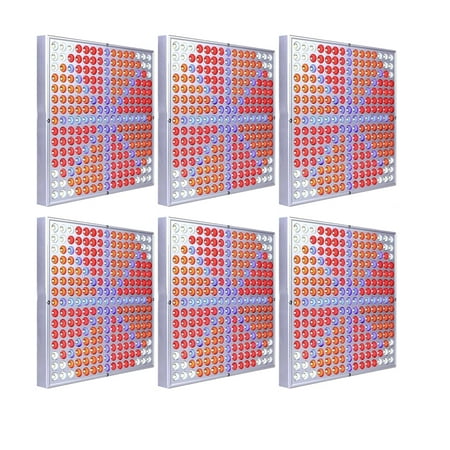 zimtown 6 pack 45w led grow plant light red amp blue 225 blue red orange white led plant grow light panel