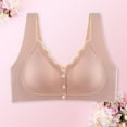 thumbnail image 5 of dmqupv Womens Bras Push Up Bras for Women Casual Lace Front Buckle Underwear Without Rims Vest Lace Plus Size Bra Pink 3XL, 5 of 5