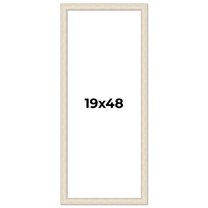 19x48 Frame White Real Wood Picture Frame Width 1.75 inches | Interior Frame Depth 0.5 inches |