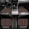 thumbnail image 7 of Crystal Fleece Car Floor Mats Set Of Four - Bottom Injection Molded For Easy Installation To Prevent Interior Contamination Suitable For Most Cars Maroon Stripe_1, 7 of 7