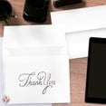 thumbnail image 6 of Business Thank You Cards, Nice Elegant Silver Embossed, Half Fold White Blank Greetings, Gift & Presents | Holiday, Baby & Bridal Shower, Wedding, Graduation, | Set of 25 Cards & 25 Envelopes, 6 of 11