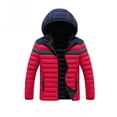 thumbnail image 3 of Boys Outerwear Thick Padded Hooded Jacket for Autumn and Winter Fashionable Casual Comfort with Warm Layering, 3 of 3