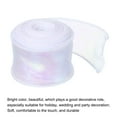 thumbnail image 3 of Uxcell 1 1/2 inch 10 Yard Sheer Organza Ribbon Shimmer Chiffon Tulle Ribbons for Gift Wrapping Floral Bouquet Wedding White 1.5" x 10 Yard, 3 of 7