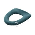 thumbnail image 2 of Soft Plush Toilet Seat Cover Washable Reusable Universal Fit Bathroom Accessory for Home Restroom Comfort, 2 of 3