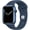 Blue, variant on Pre-Owned Apple Watch Series 7 41mm GPS - Midnight Aluminum Case - Midnight Sport Band (2021) - Fair