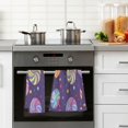 thumbnail image 4 of Yayeee 100% Cotton Hand Towels for Bathroom 16" x 28" Soft Absorbent Kitchen Towel, Candy Cosmic Swirls, 4 of 7