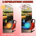 thumbnail image 6 of 1500W Greenhouse Heater With Thermostat, 3s Heats Up Heater Electric With Overheat Protection, 2 Modes Electric Heaters With Portable Handle, For Greenhouse, Flower House,Garage, RED, 6 of 7