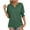 Green, variant on Timegard Womens Tops V Neck Puff 1/2 Sleeve Comfy Tee Shirts Summer Casual Loose Tops Solid Color