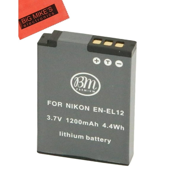 BM Premium EN-EL12 Batterie pour Certains Appareils Photo Numériques Nikon Coolpix