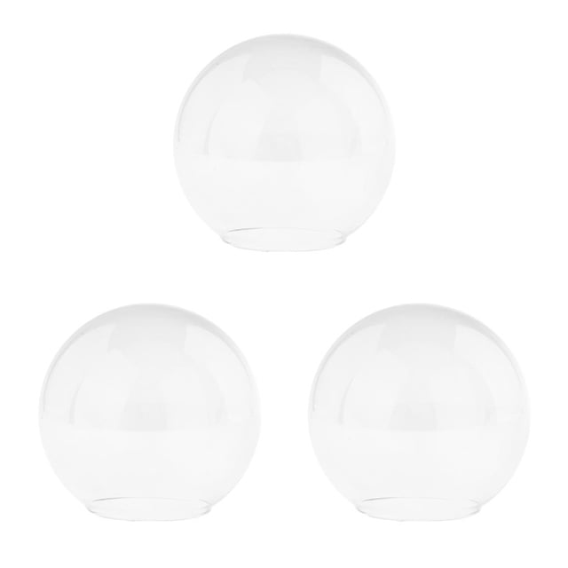 Toystoory Lámpara de luz de cristal colgante industrial vintage Lámpara colgante de techo con pantalla de globo Claro D13cm Type1