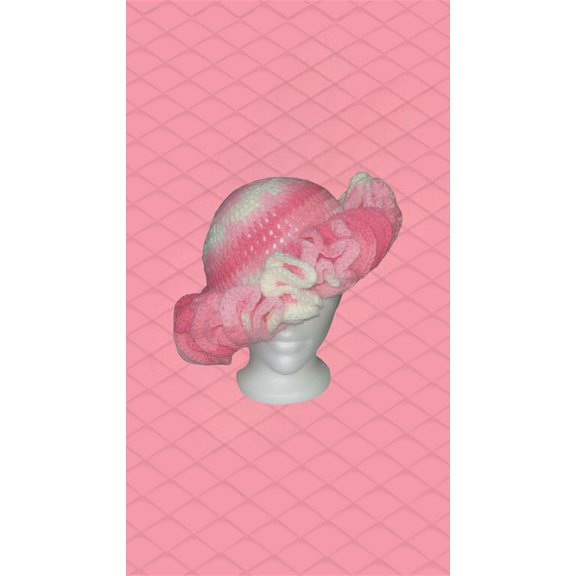 Crochet Ruffle Hat