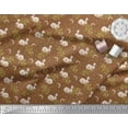 thumbnail image 2 of Soimoi Cotton Duck Fabric Dot,Leaves & Rabbit Animal Printed Craft Fabric by the Yard 42 Inch Wide, 2 of 3