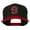 Black Red, variant on Athletic Number 9 Embroidered Classic Two Tone Cap - Natural Black OSFM