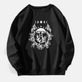 thumbnail image 2 of Durtebeua Crop Sweatshirts For Women Cute Trendy Girls Shirt Casual Long Sleeve Pullover Tops, 2 of 4