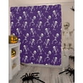 thumbnail image 4 of Halloween Skeleton Purple Shower Curtain Set ，Waterproof Fabric Shower Curtains Shower Curtains for Bathroom,Bathroom Decor 72"x84", 4 of 6