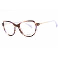 thumbnail image 1 of Police VPLM07 0P82 Lunettes pour Femmes à Monture Violette à Rayures Brunes, 1 of 2