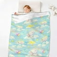 thumbnail image 4 of Elephant Blanket Gifts Ultra Soft Cozy Throw Flannel Blanket, Lightweight Fuzzy Fleece Blanket Warm Plush Throw Blankets for Couch, Sofa, Bed 30"x40" for Baby, 4 of 6