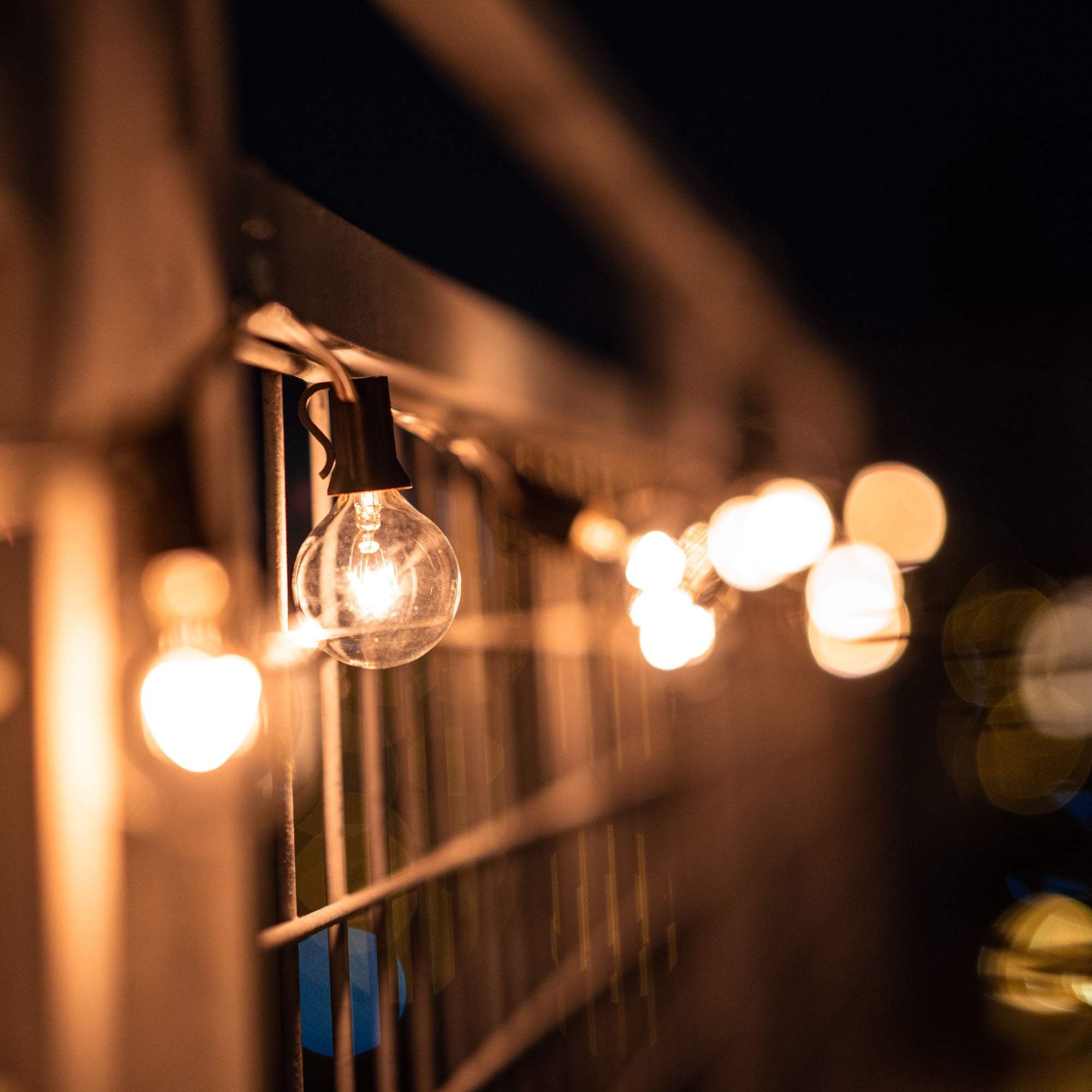 Better homes & gardens 110 volts electric 18.7 feet 20 count g40 sales clear glass globe bulbs