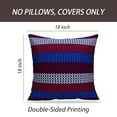 thumbnail image 2 of LALILO Throw Pillow Covers Red White And Blue Diamond And Chevron Cushion Cover 18" x 18", 3866 Pack, 2 of 6