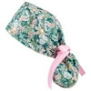 CieKen Scrub Cap With Buttons Bouffant Hat With Sweatband for Womens and Mens