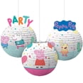 thumbnail image 1 of Juego de 3 linternas de papel Amscan con tema de Peppa Pig, 9,5 x 12,5 cm, 1 of 4