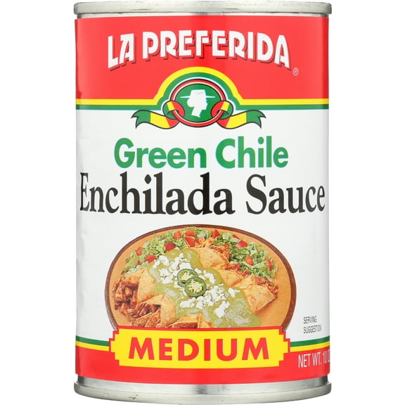 Pack of 12, La Preferida Green Chile Enchilada Sauce, 10 oz