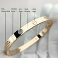 thumbnail image 2 of Designer de Luxe 316l Acier Inoxydable Plaqué Or 18k Amour Vissé (18cm), 2 of 5
