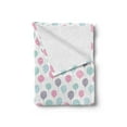 thumbnail image 2 of Birthday Party Soft Flannel Fleece Throw Blanket, Continuous Balloons with Hearts Fun, Cozy Plush for Indoor and Outdoor Use, 50" x 70", Multicolor, by Ambesonne, 2 of 5