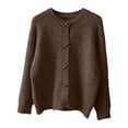 thumbnail image 3 of Women'S Cardigans Knit Button Down Lightweight Coffee Cardigan Comfort Colors Fall Outfit Ladies Cardigan Sweaters, 3 of 3