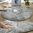 thumbnail image 2 of Ultra Soft Plush Round Rug Mat - Fluffy White Carpet for Living Room, Home Decor and Bedroomr, Bedroom and Kids Room, 2 of 7