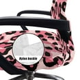 thumbnail image 5 of HELLHERO Leopard Print Computer Office Chair Covers, Removable Office Chair Seat and Back Cover Stretchable, Desk Computer Slipcover Pink, 5 of 7