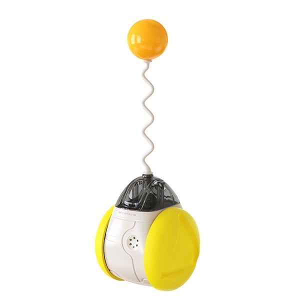 Juguete columpio multifunción con bola, sonido de pájaro chirriante interactivo, palo de gato, juguetes de persecución para gatos, s, suministros de entrenamiento IQ, juegos Amarillo jinwen Juguetes de columpio de vaso