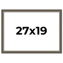 27x19 Frame Silver Real Wood Picture Frame Width 1.25 Inches | Interior Frame Depth 0.5 Inches |