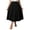Skirt - Black, variant on Midi Skirts for Women Casual Flowy A-Line Flared High Elastic Waist Solid Swing Skirt Modest Elegant Everyday Office Wear