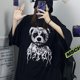 thumbnail image 2 of Summer Goth Female Tee Aesthetic Loose Women T-shirt Punk Dark Grunge Streetwear Ladies gothic Top T-shirts Harajuku Clothes y2kpangjing, 2 of 4