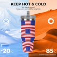 thumbnail image 4 of U.S. Flag Cute 30 Oz Tumbler with Handle Large Insulated Cup Stainless Steel Mug Gifts for Women Men, 4 of 6