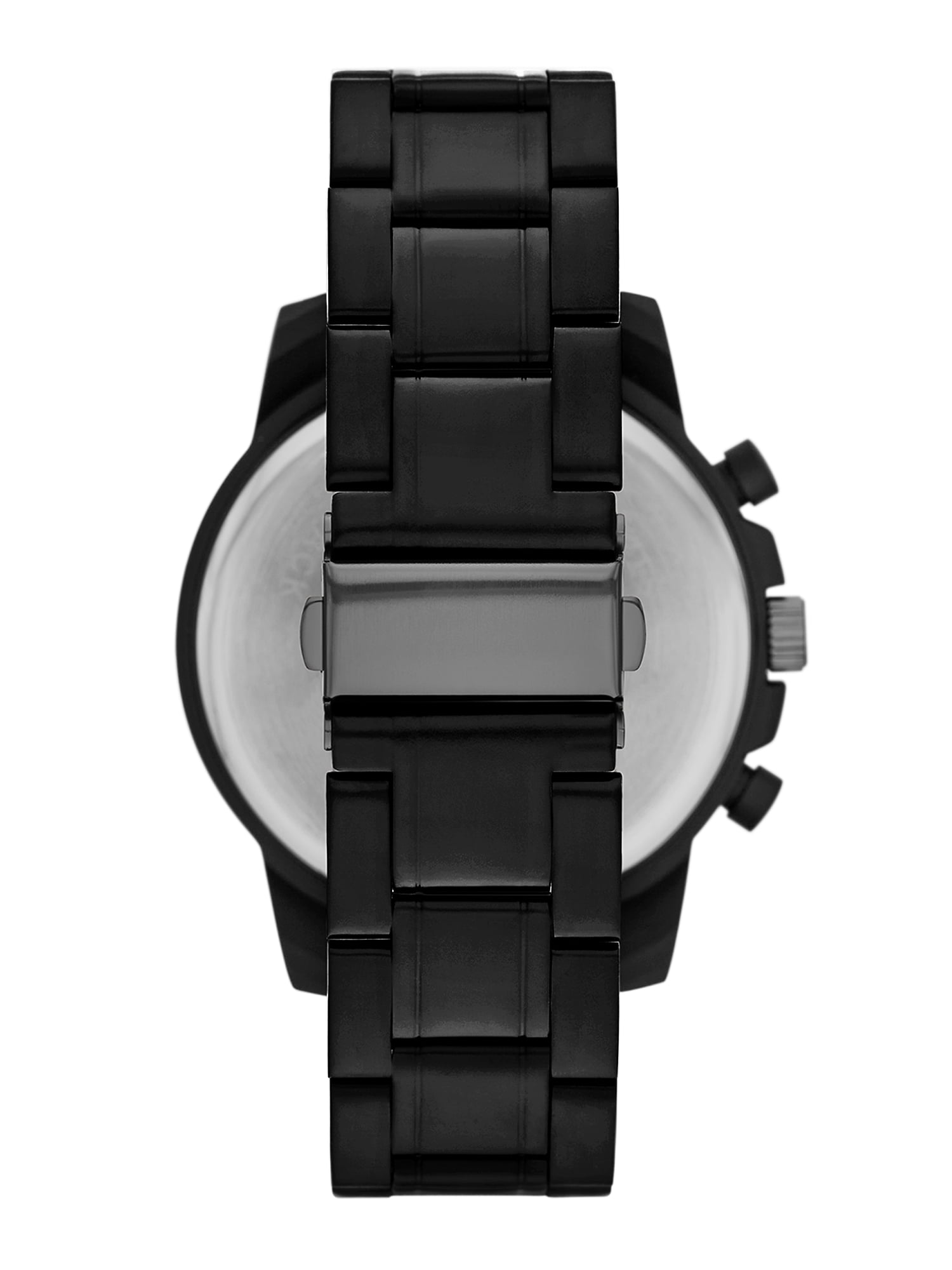 Folio Adult Men's Alloy Matte Black 48mm 2pc Wristwatch Set