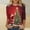 A583 Multicolor, variant on LEKWK Womens Holiday Tunic Xmas Tree Crew Neck 3/4 Sleeve Tops Christmas Women Top Workout Women's Dressy Christmas Tops