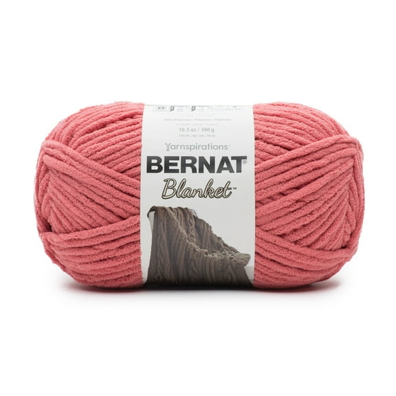 Bernat Baby Blanket Terracotta Yarn - 1 Pack of 300g/10.5 oz - 100% Polyester - #6 Super Bulky - 220 Yards - Knitting/Crochet