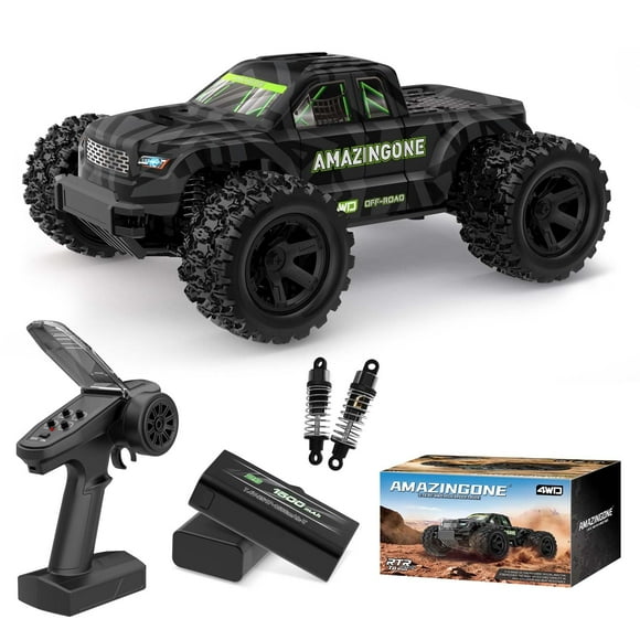 AMAZINGONE JT18W 1/18 Scale Fast RC Cars for Adults, High Speed 35KMH 4WD with 2.4 GHz,Hobby RC Trucks Monster Remote Control Truck Off Road,All Terrain RTR Remote Co