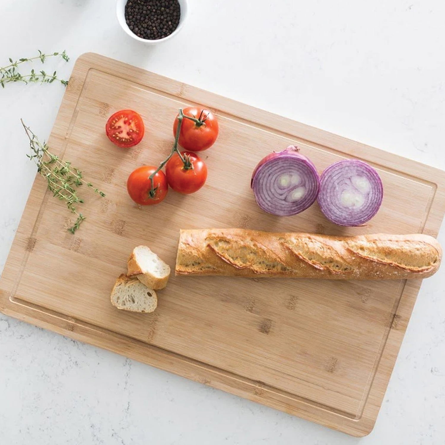 Better Houseware Bamboo Cutting Board with Well, 339/14