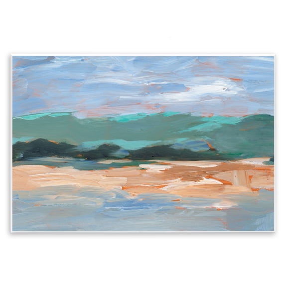 Stupell Industries Coastal Modern Lake Brushed Scenery Wall Plaque Art, 19 x 13, by Ethan Harper