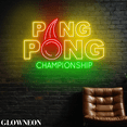 thumbnail image 4 of Glowneon Ping Pong Championship Led Sign, Ping Pong Fan Neon Wall Art, 4 of 5