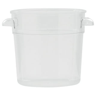 Hubert 12 qt Round Clear Plastic Food Container - 13 7/8Dia x 8 3/4D