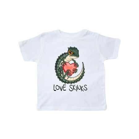 

Inktastic Anti-Valentine s Love Skinks Cute Pun Crocodile Skink Lizard Gift Toddler Boy or Toddler Girl T-Shirt