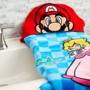 Super Mario Kids Hooded Bath Towel, 100% Cotton